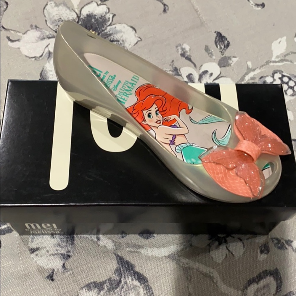 Mel Little Mermaid Flats beige pink size 1
